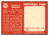 1958 Topps Football #102 Roosevelt Brown Giants EX-MT 521618