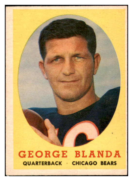 1958 Topps Football #129 George Blanda Bears EX-MT 521620