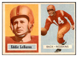 1957 Topps Football #001 Eddie Lebaron Washington EX-MT 521621