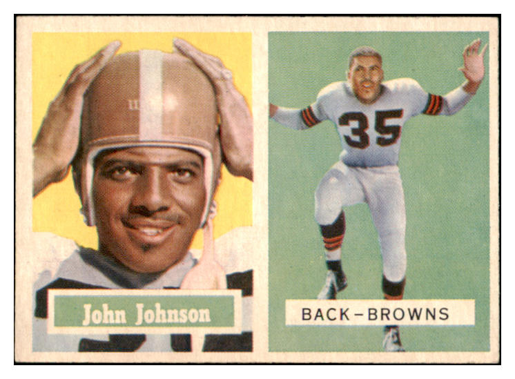 1957 Topps Football #016 John Henry Johnson Browns EX-MT 521624