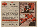 1957 Topps Football #068 Yale Lary Lions EX-MT 521627