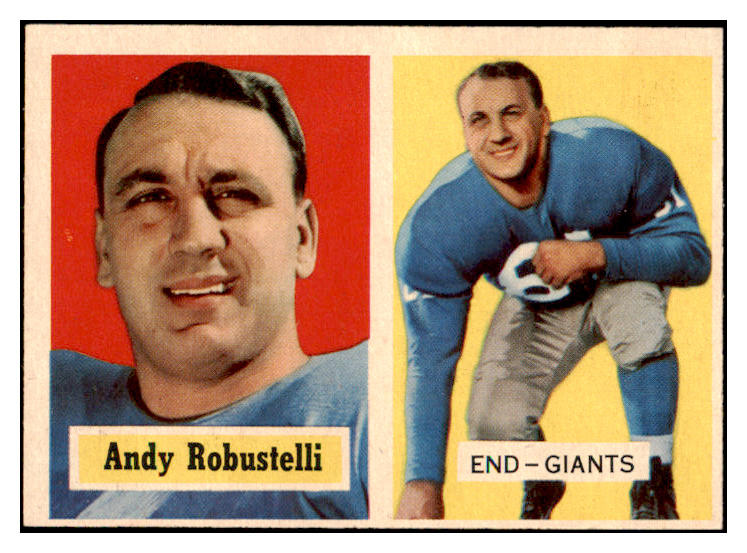 1957 Topps Football #071 Andy Robustelli Giants EX-MT 521628