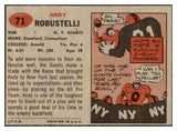 1957 Topps Football #071 Andy Robustelli Giants EX-MT 521628