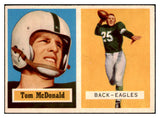 1957 Topps Football #124 Tommy McDonald Eagles EX-MT 521633