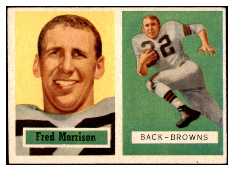 1957 Topps Football #154 Fred Morrison Browns EX-MT 521636