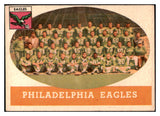 1958 Topps Football #109 Philadelphia Eagles Team EX 521637