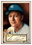 1952 Topps Baseball #057 Eddie Lopat Yankees EX Red 521643