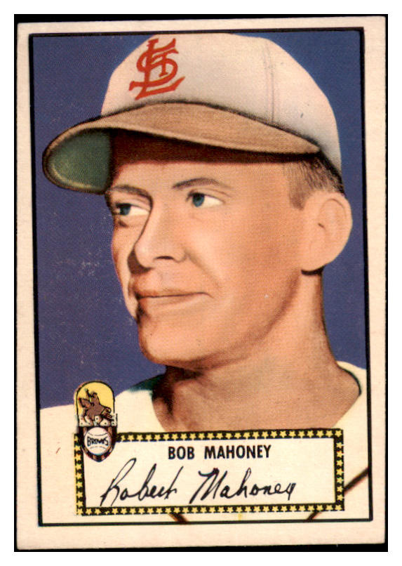 1952 Topps Baseball #058 Bob Mahoney Browns EX Red 521655