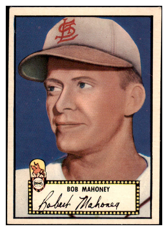 1952 Topps Baseball #058 Bob Mahoney Browns EX-MT Black 521667