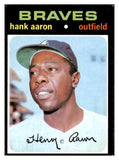 1971 Topps Baseball #400 Hank Aaron Braves EX 521679