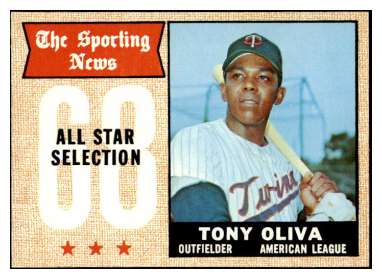 1968 Topps Baseball #371 Tony Oliva A.S. Twins NR-MT 521695