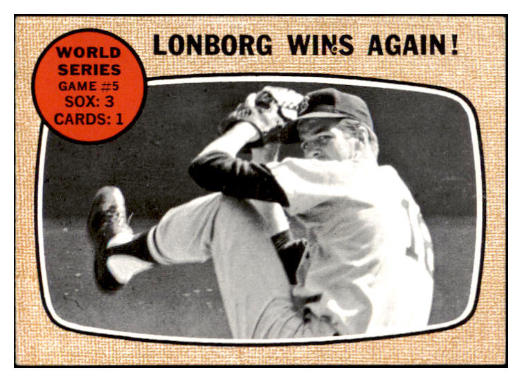 1968 Topps Baseball #155 World Series Game 5 Lonborg EX-MT 521696