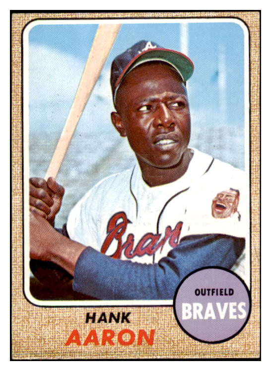 1968 Topps Baseball #110 Hank Aaron Braves EX-MT 521701