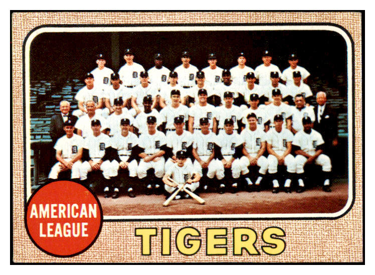 1968 Topps Baseball #528 Detroit Tigers Team EX-MT 521703