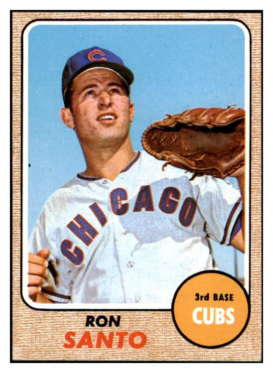 1968 Topps Baseball #235 Ron Santo Cubs EX-MT 521704