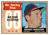 1968 Topps Baseball #365 Brooks Robinson A.S. Orioles NR-MT 521707