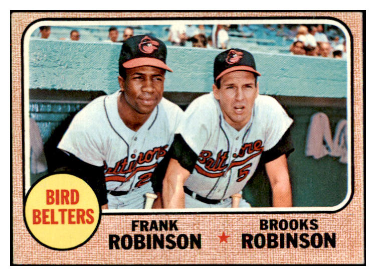 1968 Topps Baseball #530 Brooks Robinson Frank Robinson EX 521722