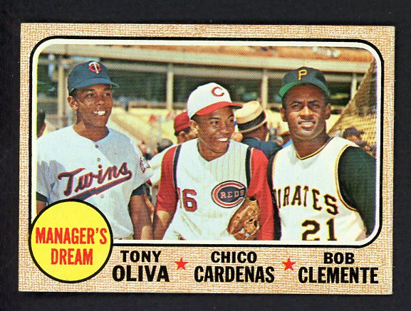 1968 Topps Baseball #480 Roberto Clemente Tony Oliva EX-MT 521732