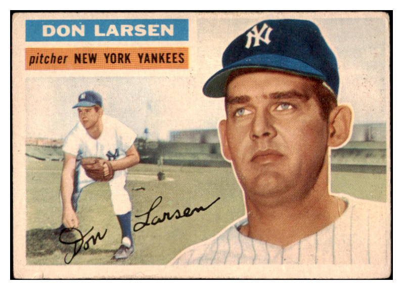 1956 Topps Baseball #332 Don Larsen Yankees VG-EX 521743