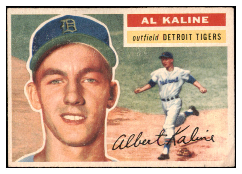 1956 Topps Baseball #020 Al Kaline Tigers VG-EX/EX White 521758