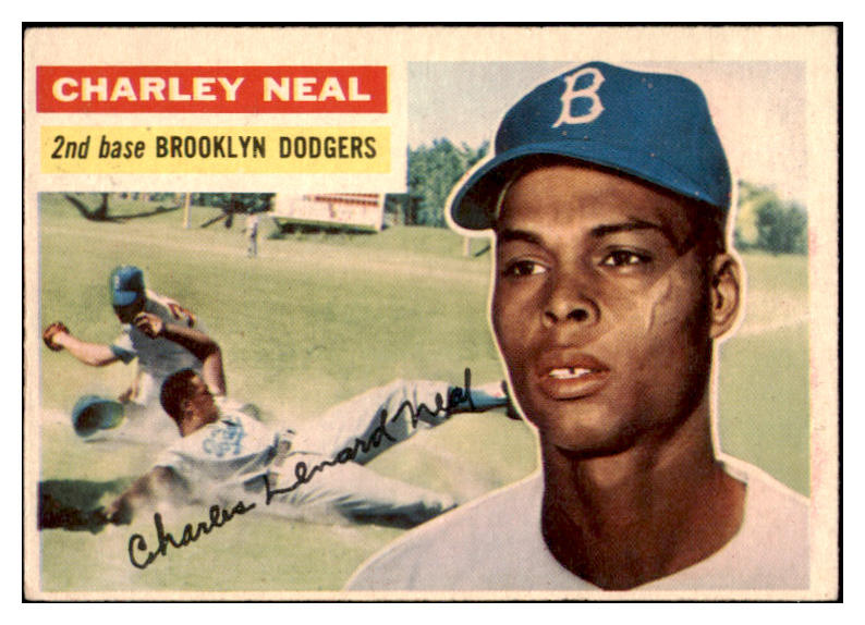 1956 Topps Baseball #299 Charlie Neal Dodgers EX+/EX-MT 521772