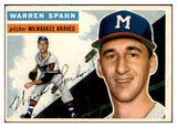 1956 Topps Baseball #010 Warren Spahn Braves Good Gray 521774