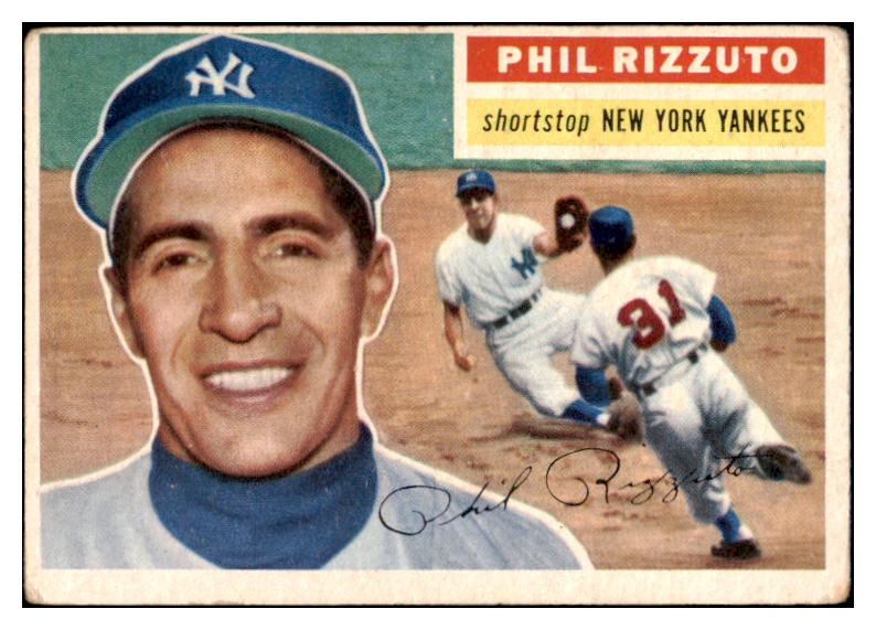 1956 Topps Baseball #113 Phil Rizzuto Yankees VG Gray 521778