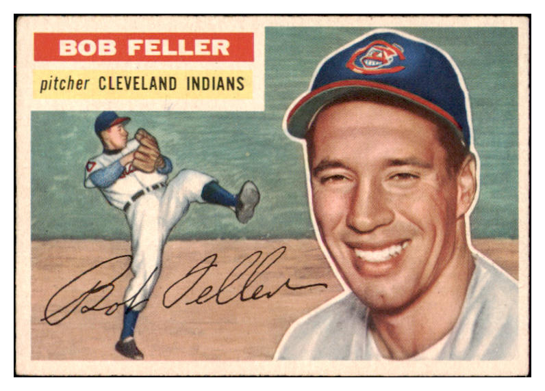 1956 Topps Baseball #200 Bob Feller Indians EX-MT 521781