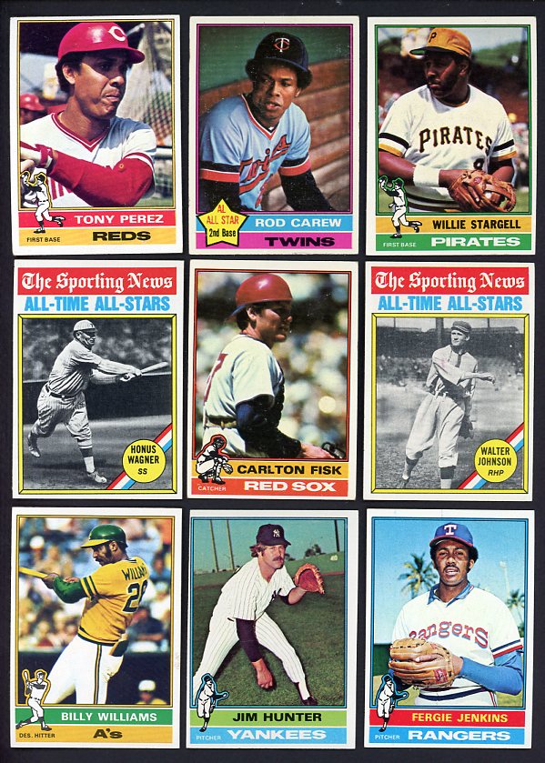 1976 Topps Set Lot 633 Diff EX+/EX-MT Carew Perez Stargell 521782