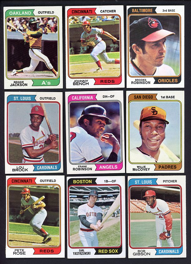 1974 Topps Set Lot 629 Diff EX Bench Seaver Jackson Rose 521785