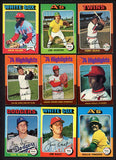 1975 Topps Set Lot 506 Diff EX Hunter Sutton Fingers 521786