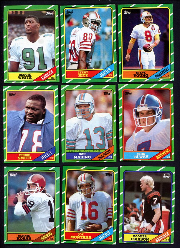 1986 Topps Football Complete Set EX-MT/NR-MT Rice Young Elway 521791