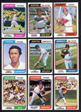 1974 Topps Set Lot 625 Diff EX-MT/NR-MT Cepeda Perez Jenkins 521796