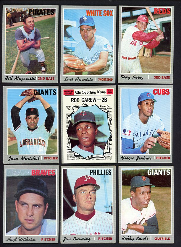 1970 Topps Set Lot 587 Diff VG-EX/EX Perez Jenkins Marichal 521804