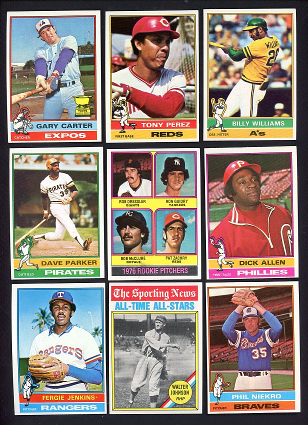 1976 Topps Set Lot 625 Diff EX-MT/NR-MT Guidry Perez Carter 521807