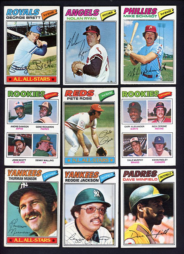 1977 Topps Baseball Complete Set VG/VG-EX Dawson Brett Ryan 521809