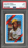 1972 Kelloggs Baseball #049 Roberto Clemente Pirates PSA 9 MINT 521821