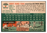 1954 Topps Baseball #008 Bobby Young Orioles EX-MT 521830