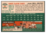 1954 Topps Baseball #021 Bobby Shantz A's VG-EX 521840