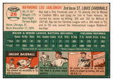 1954 Topps Baseball #026 Ray Jablonski Cardinals VG-EX 521846