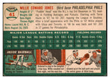 1954 Topps Baseball #041 Willie Jones Phillies VG-EX 521860