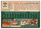 1954 Topps Baseball #042 Don Mueller Giants VG-EX 521861