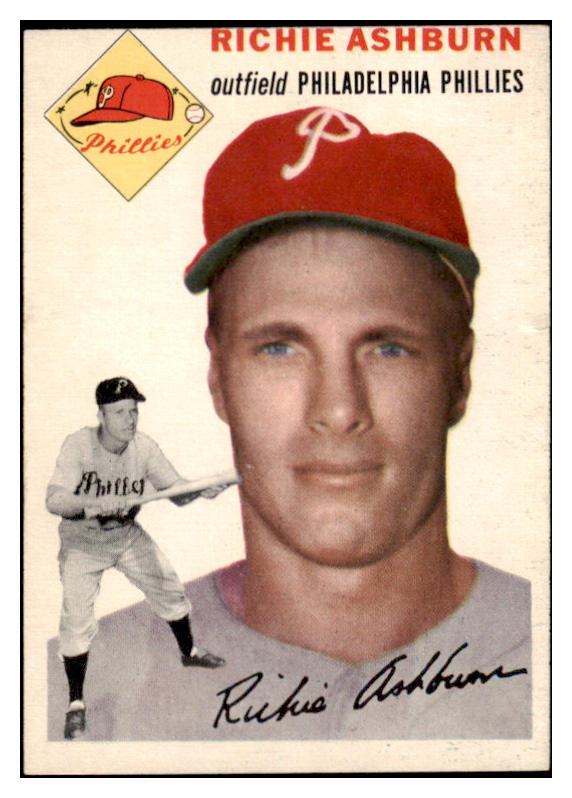 1954 Topps Baseball #045 Richie Ashburn Phillies EX-MT 521864