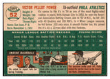 1954 Topps Baseball #052 Vic Power A's VG-EX 521871