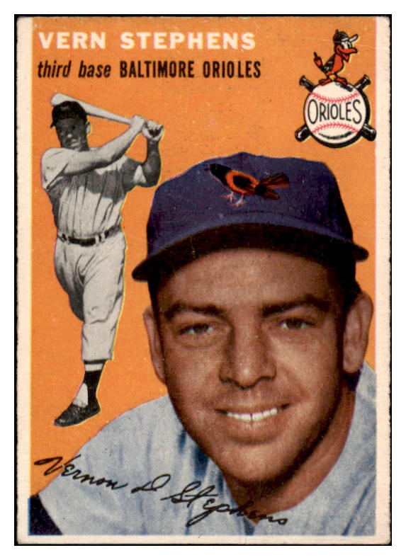 1954 Topps Baseball #054 Vern Stephens Orioles VG-EX 521873