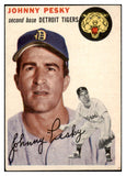 1954 Topps Baseball #063 Johnny Pesky Tigers VG-EX 521884