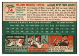 1954 Topps Baseball #074 Bill Taylor Giants VG-EX 521895