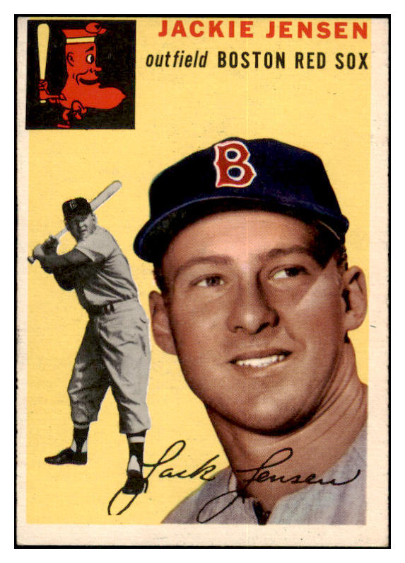 1954 Topps Baseball #080 Jackie Jensen Red Sox EX-MT 521901