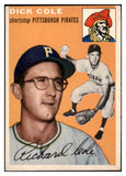 1954 Topps Baseball #084 Dick Cole Pirates VG-EX 521907