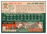 1954 Topps Baseball #085 Bob Turley Orioles EX-MT 521908